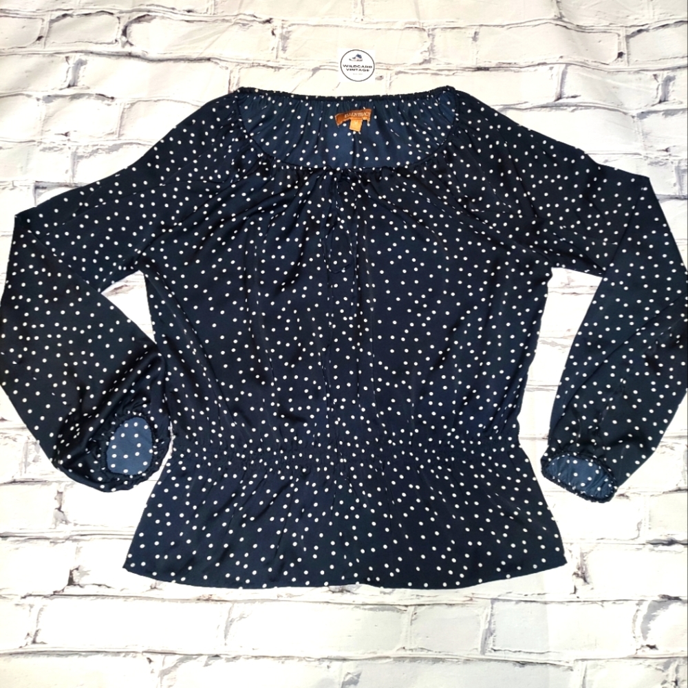 Polka dot top by Ellen Tracy size medium